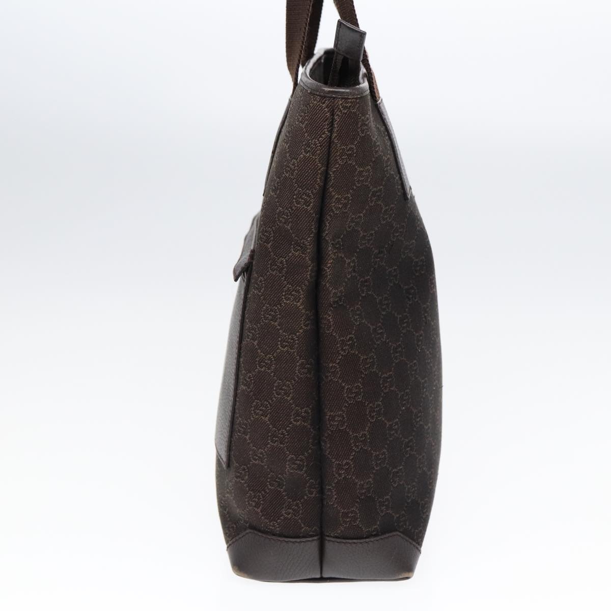 GUCCI GG Canvas Tote Bag Outlet Brown Silver - 5