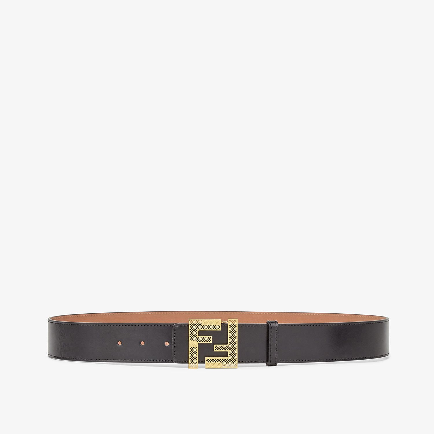 Black leather belt - 1