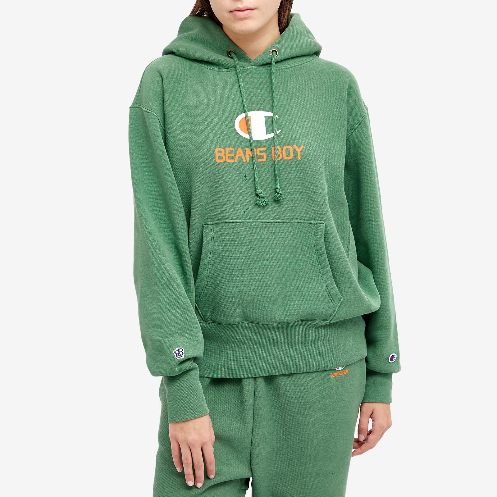 Champion x Beams Boy Hooded Sweat - 2