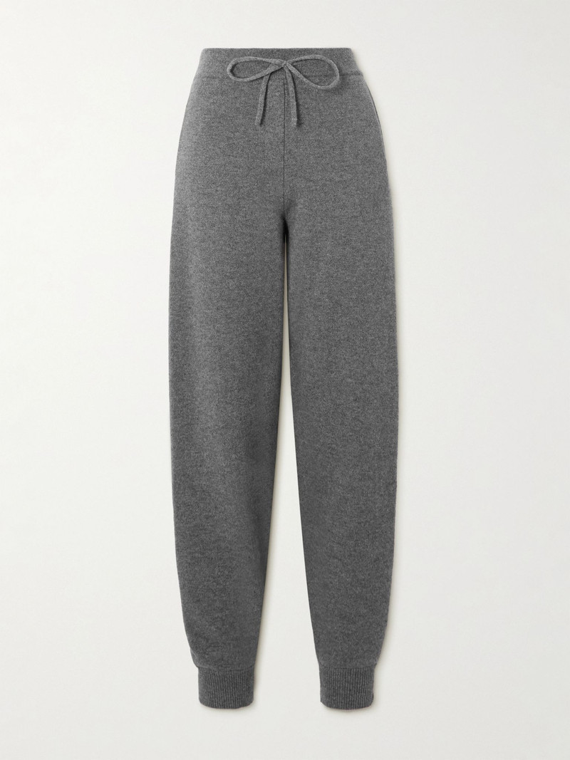 Hespero cashmere track pants Gray 1