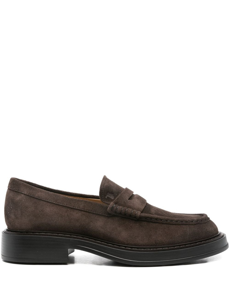 suede penny loafers 1