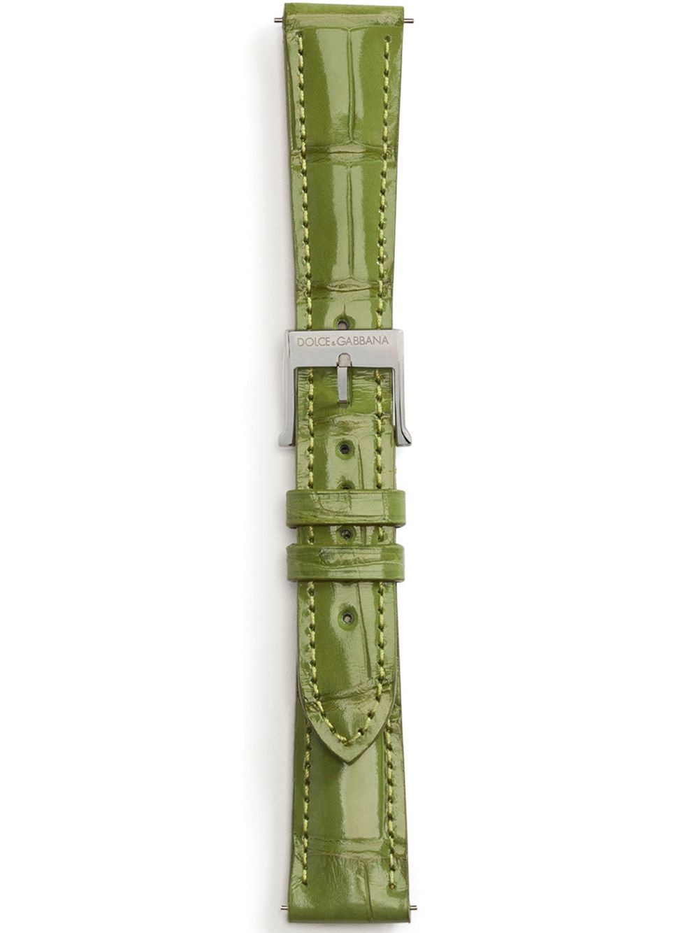 logo-embossed watch strap - 1