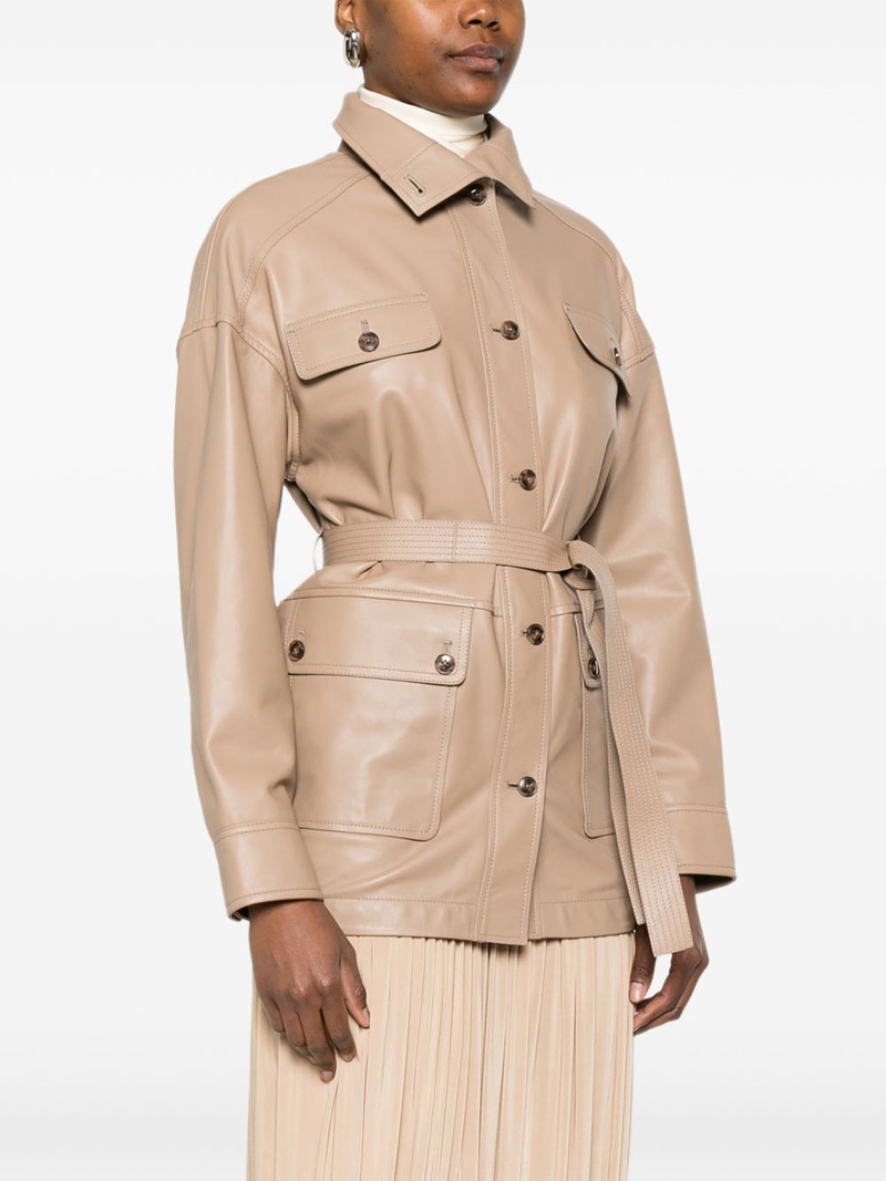 buttoned belted jacket 3