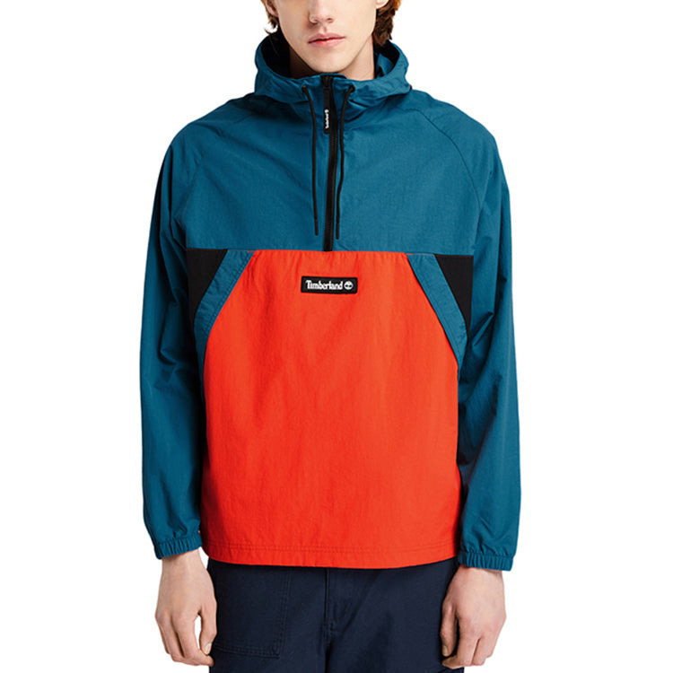 Timberland Pullover Windbreaker Jacket 'Blue Orange' A2BUU-CE0 - 4