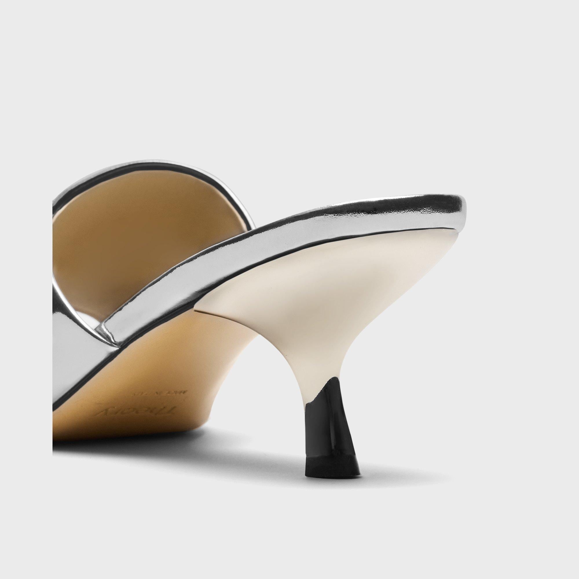 Mule Sandal in Metallic Leather - 6