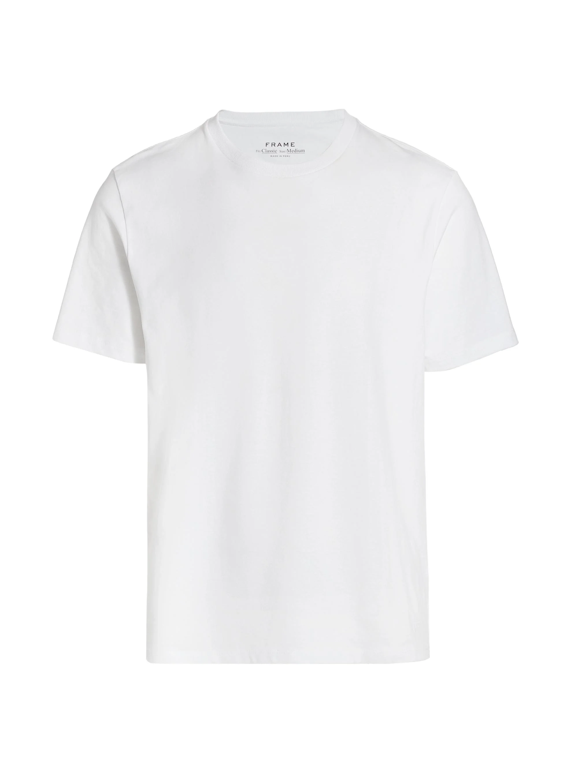 Men's Short-Sleeve Cotton T-Shirt - White - 1