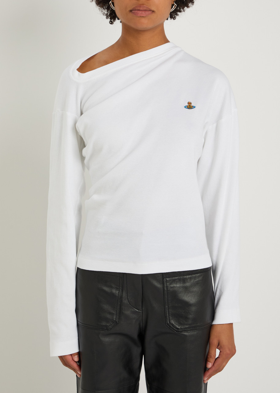 Vivienne Westwood Hebo Asymmetric Stretch-cotton top - 2