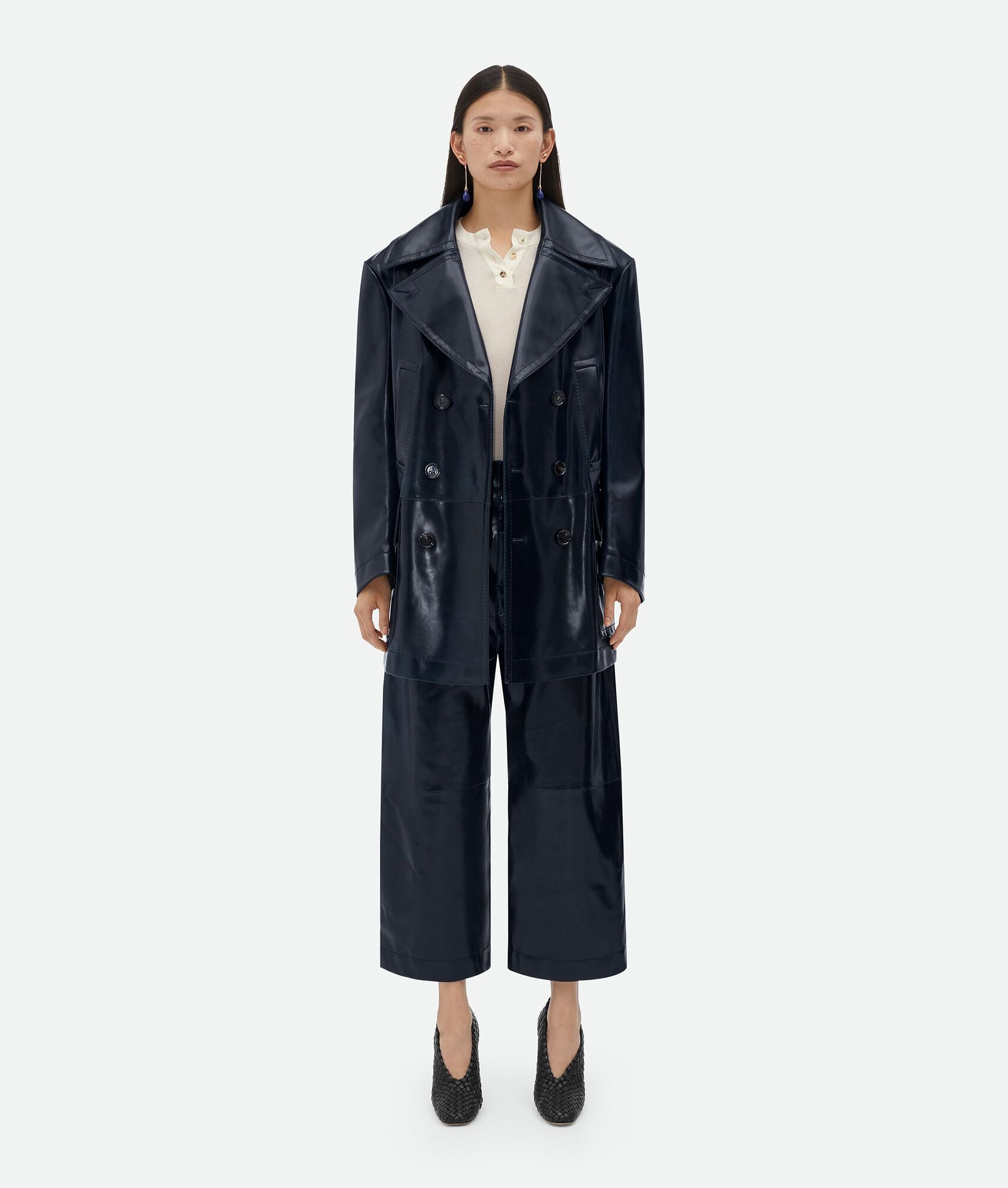 Leather Culotte Trousers - 4