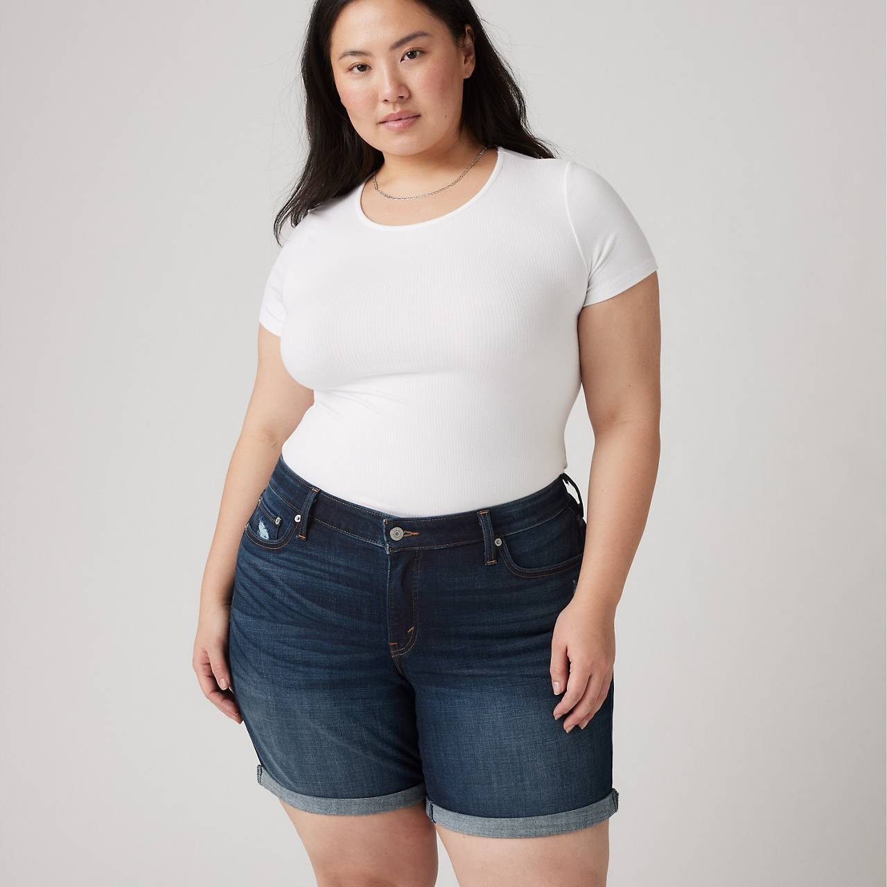 MID LENGTH WOMEN'S SHORTS (PLUS SIZE) - 6