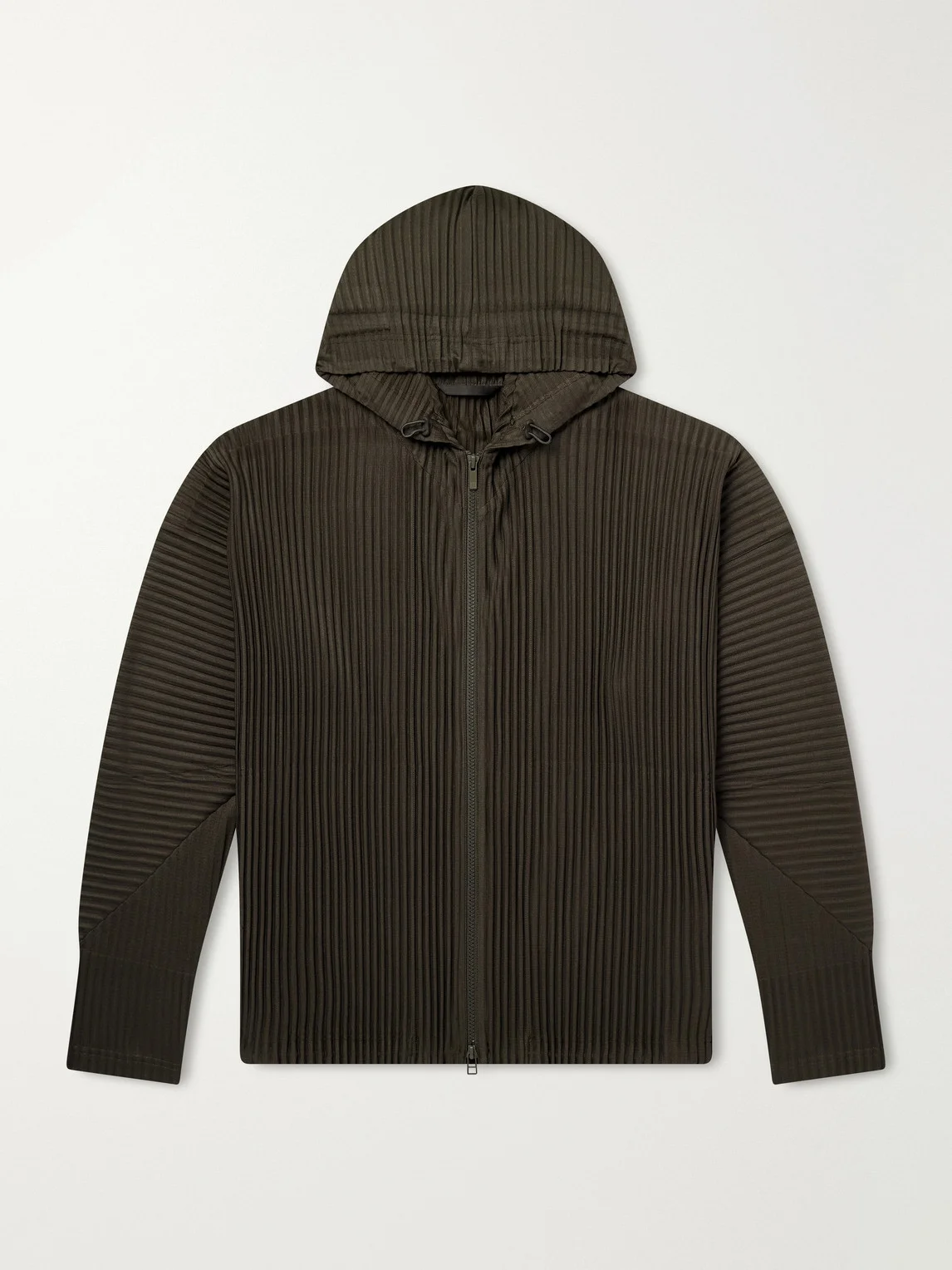 July Pleated Zip-Up Hoodie - 1