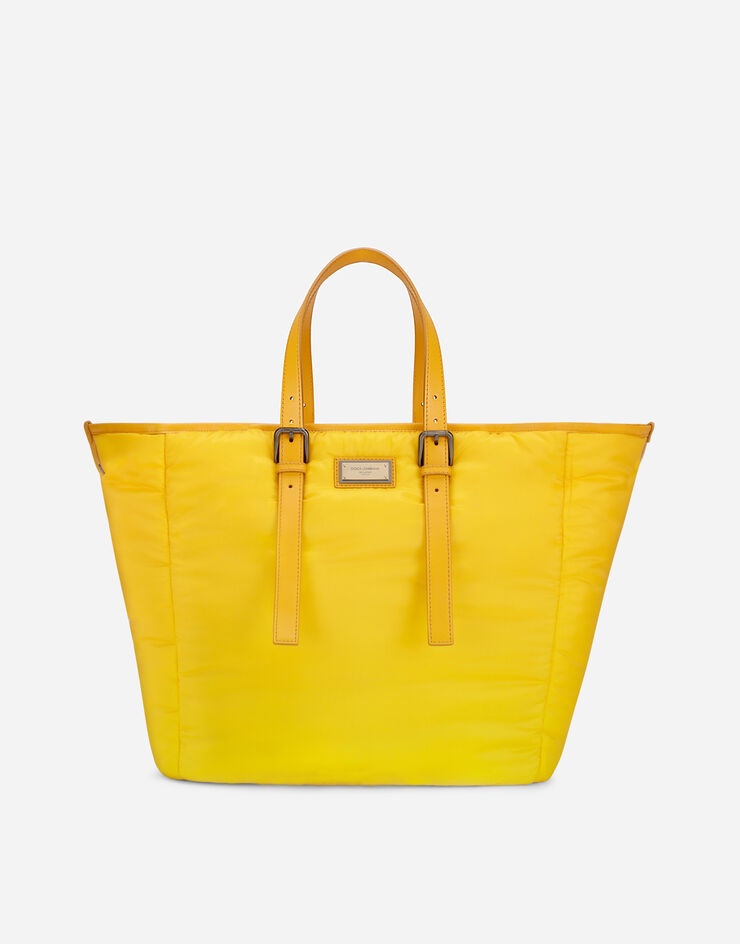 Nylon Sicily shopper with branded plate - 1