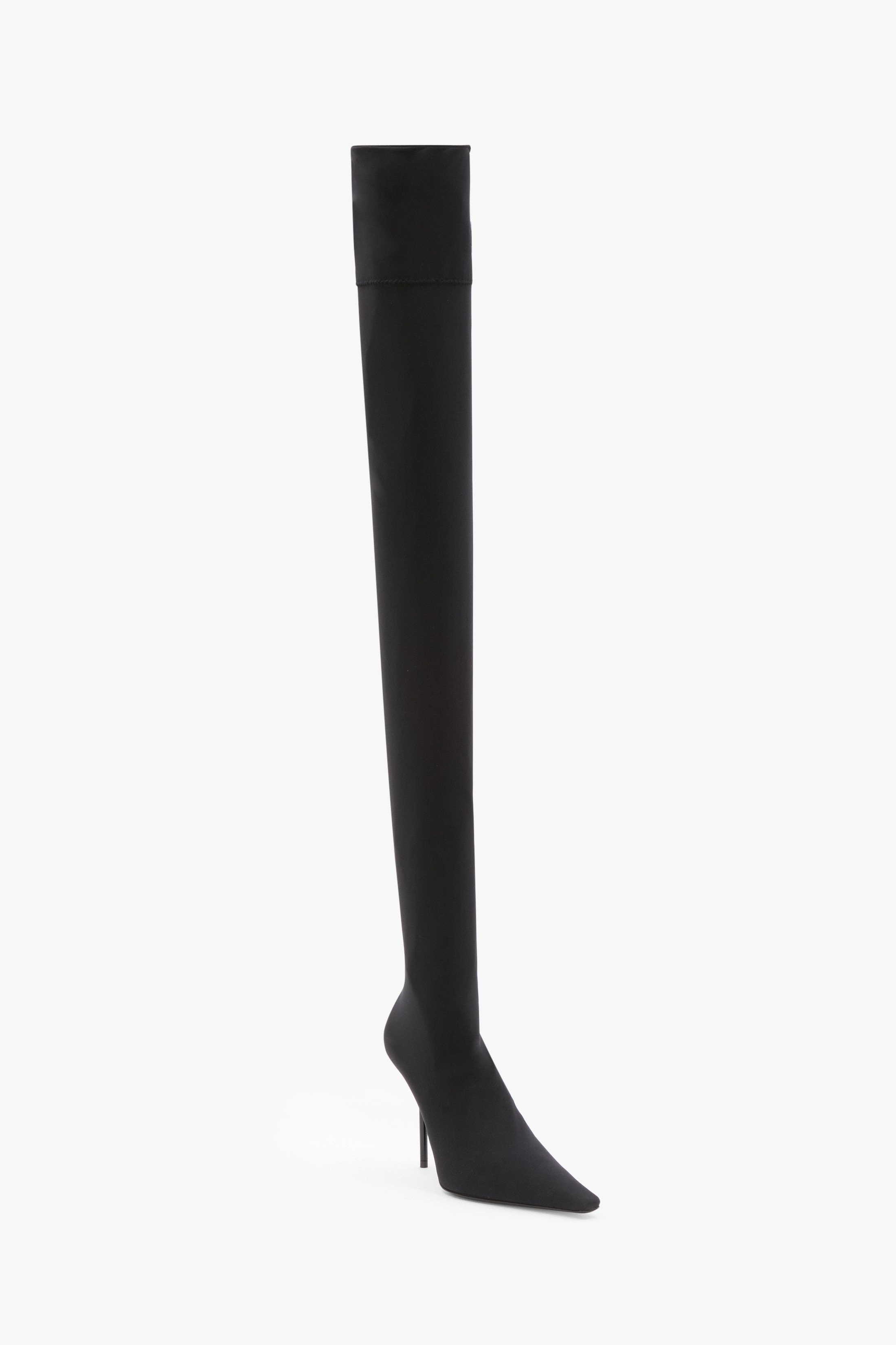 Sloan Stiletto Jersey Boot In Black - 3