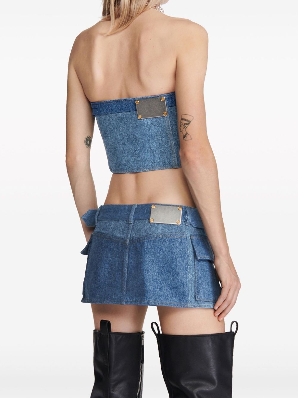 denim toolbelt skirt - 5