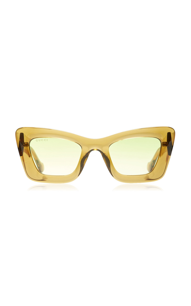 Oversized Cat-Eye Bio-Nylon Sunglasses green - 1