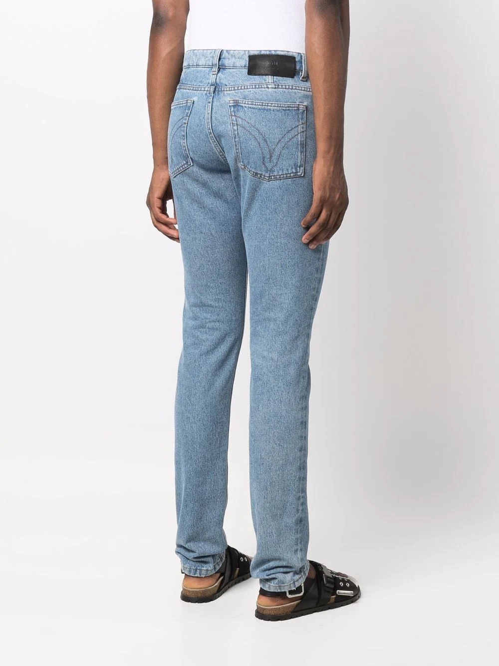 mid-rise straight-leg jeans - 4