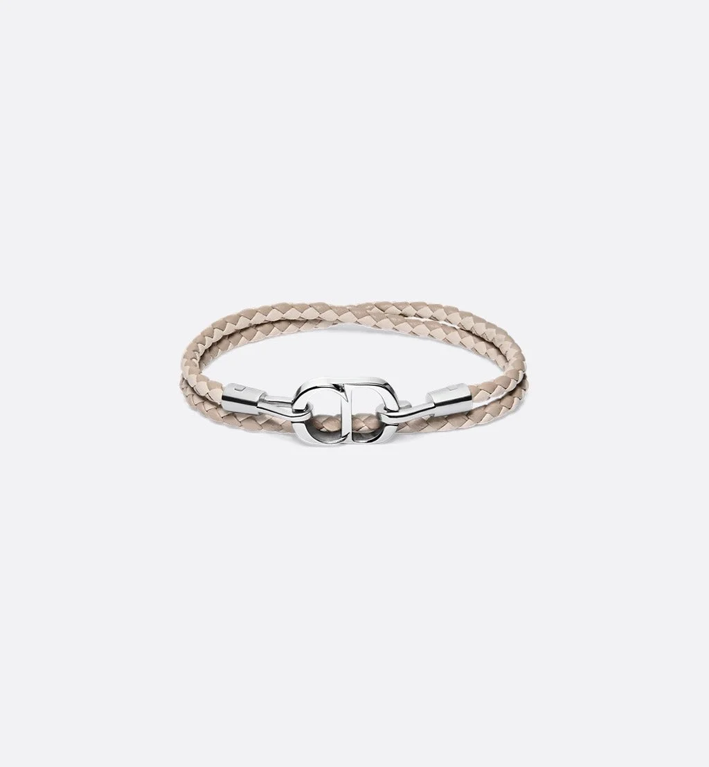 Dior "cd Icon" Bracelet In Leather - 1