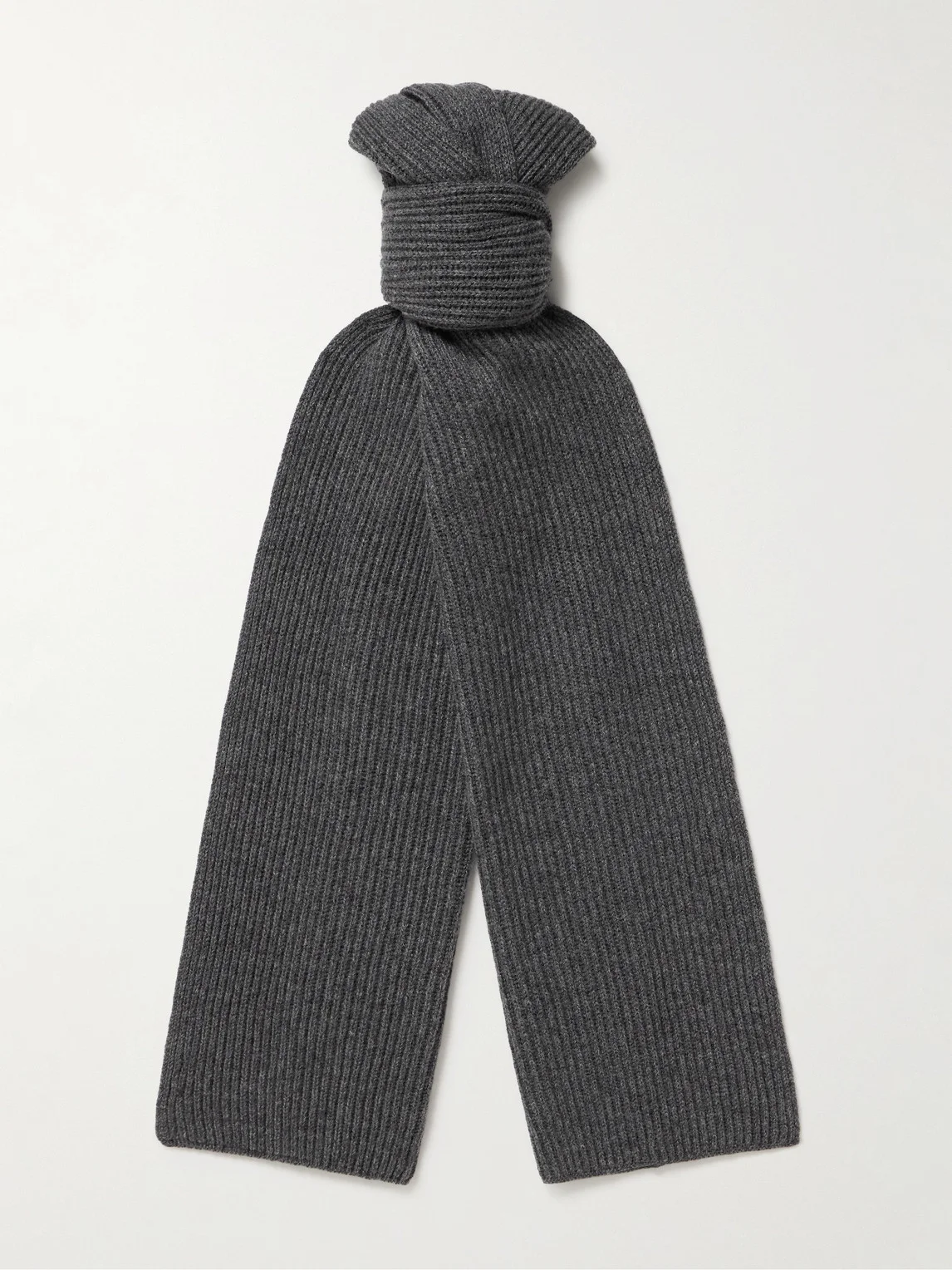 Ribbed Cashmere Scarf - 1