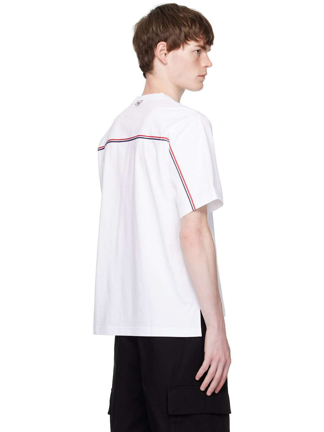 White Oversized Short Sleeve Medium Weight T-shirt - 3