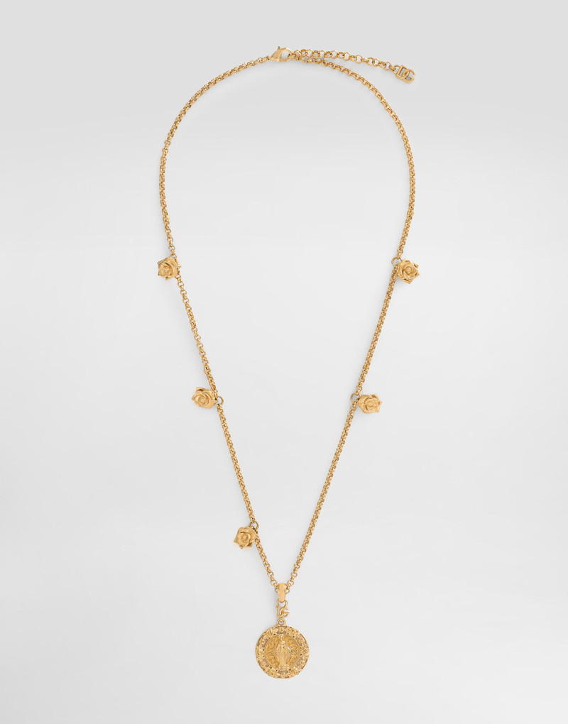 Metal necklace with logo 1