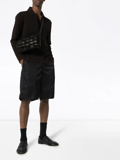 Bottega Veneta double pique polo top outlook