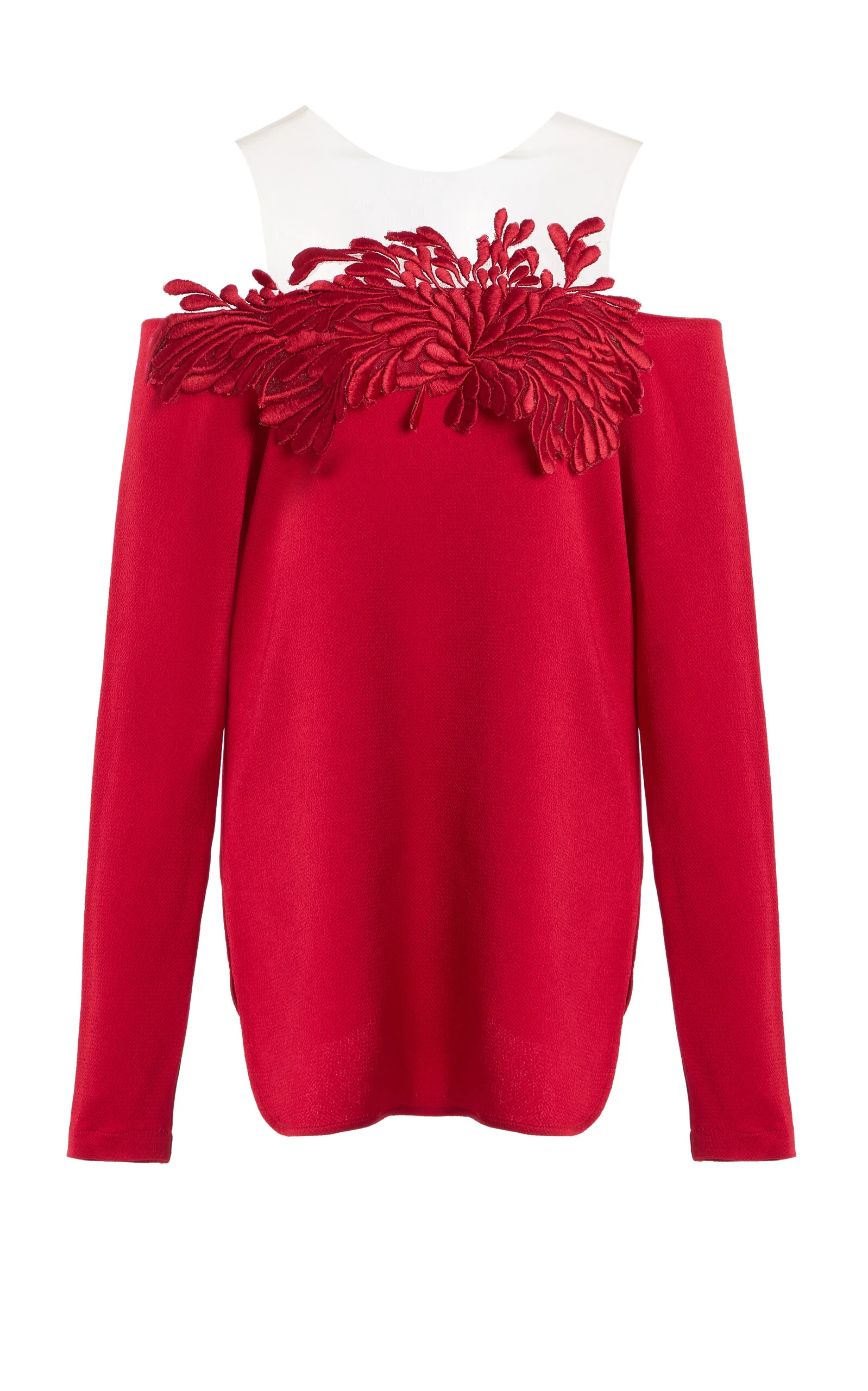 Belinda Satin Top red - 1