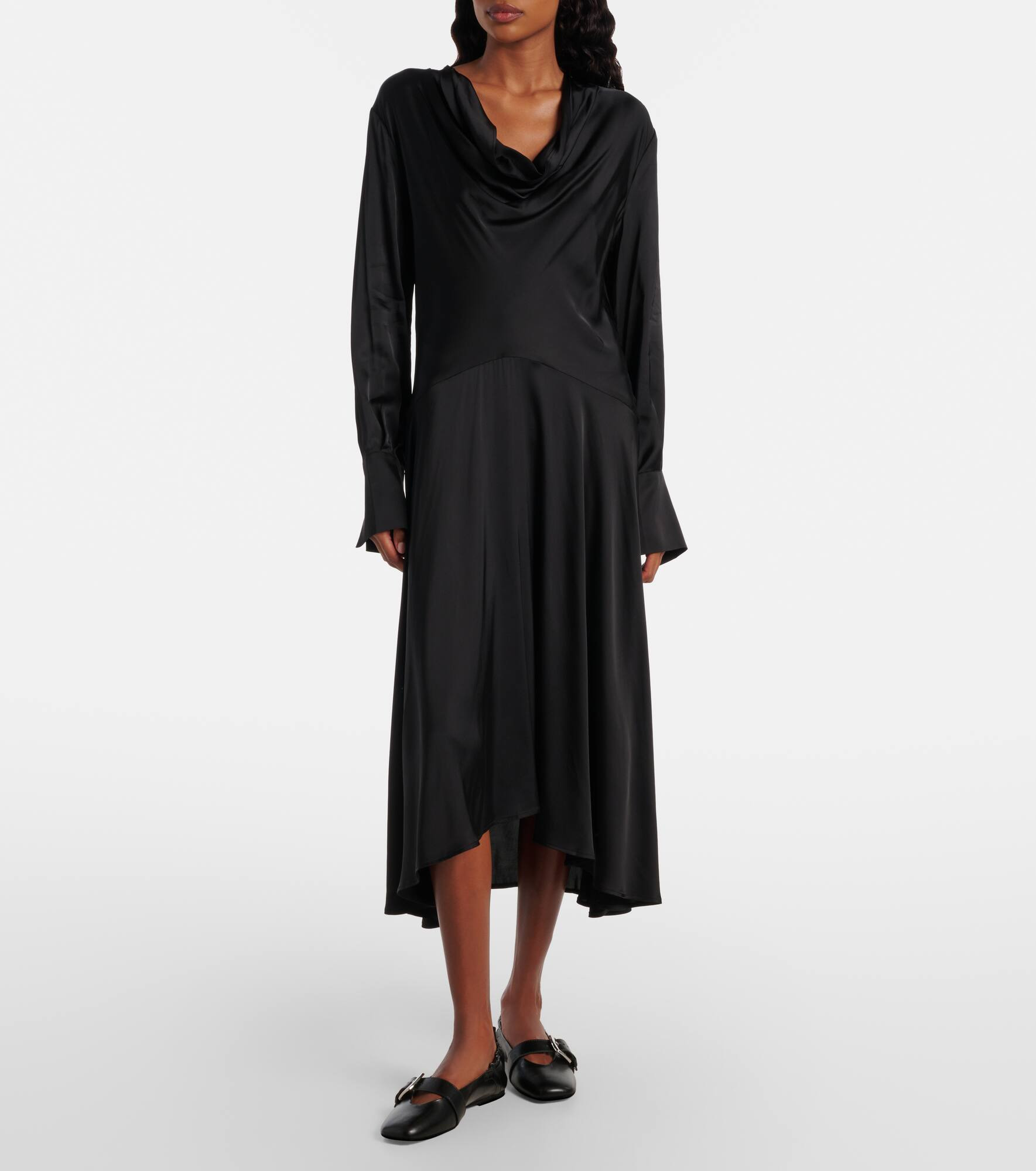 Asymmetric midi dress - 7