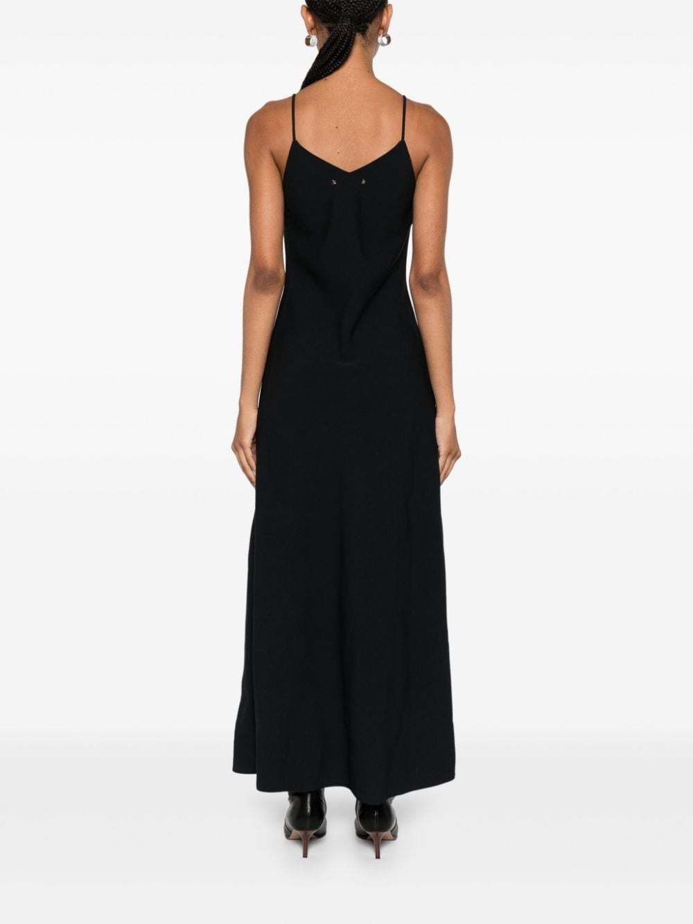 embroidered sleeveless maxi dress - 4