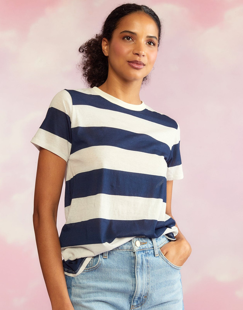 CYNTHIA ROWLEY Everyday Striped Tee outlook