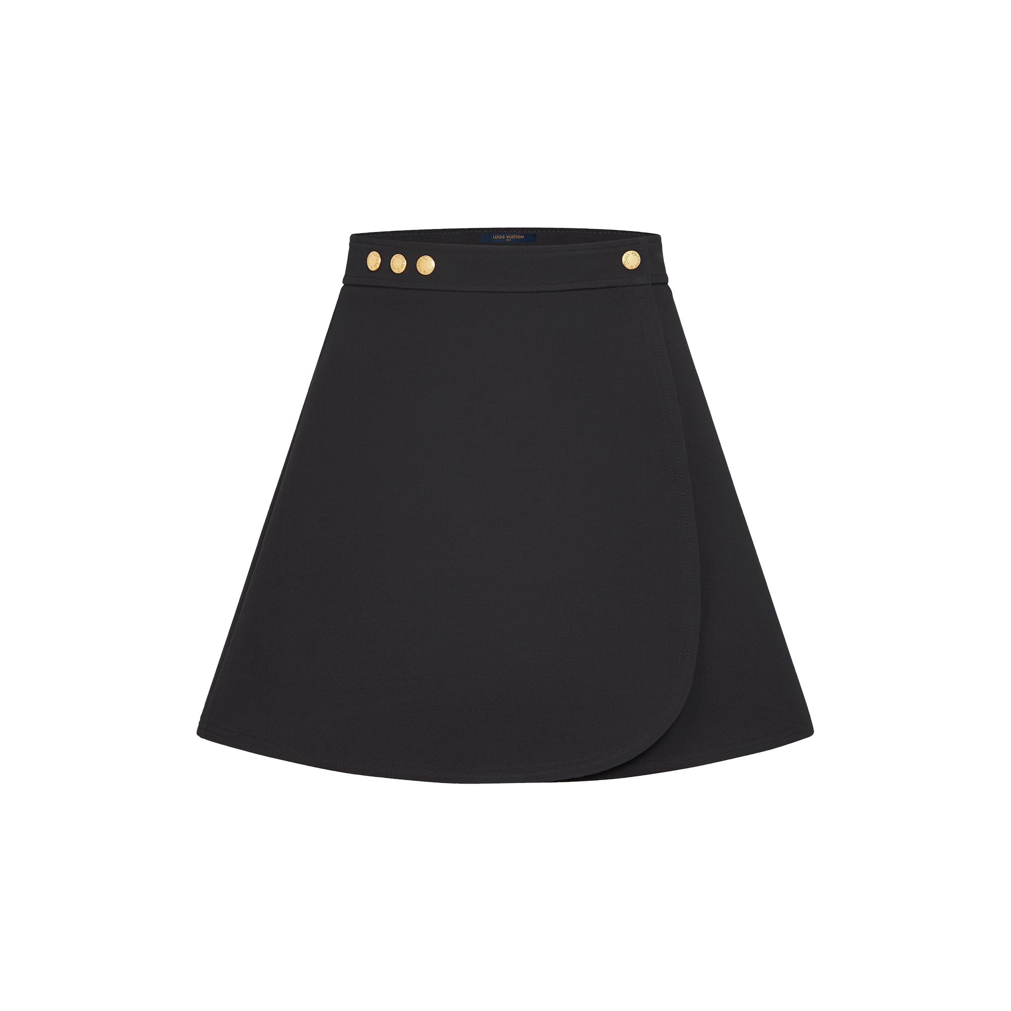 A-Line Mini Wrap Skirt - 1