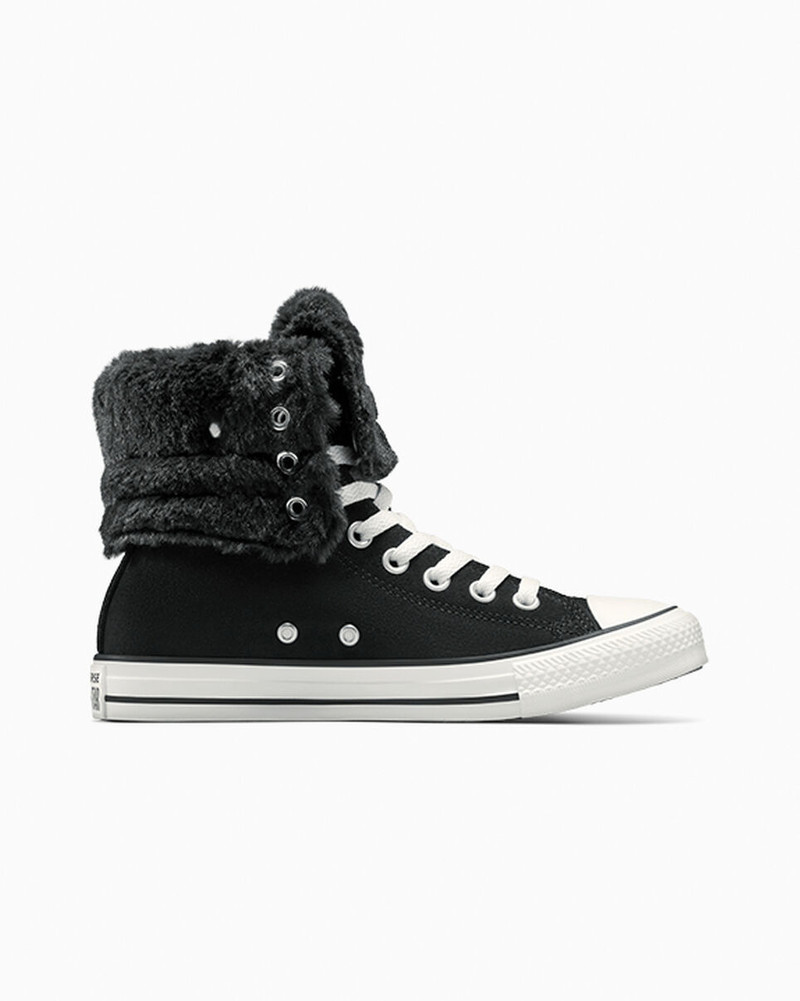 Chuck Taylor All Star Fold Over XHi Faux Fur 1
