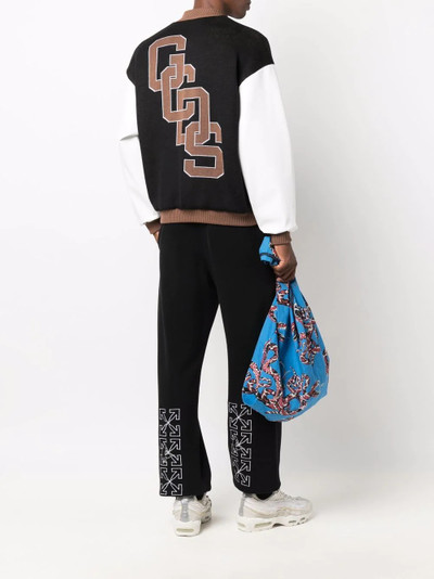 GCDS embroidered-logo bomber jacket outlook