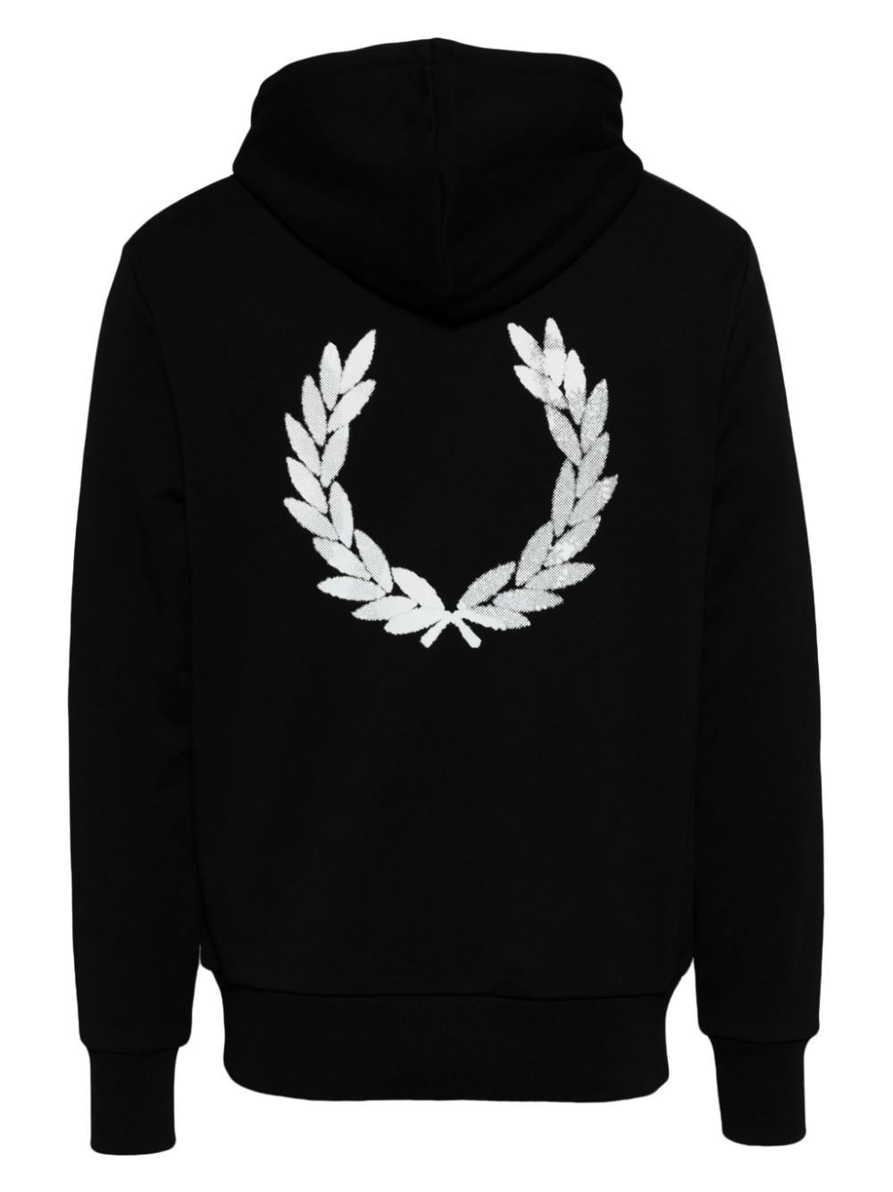 logo-embroidered cotton hoodie - 2