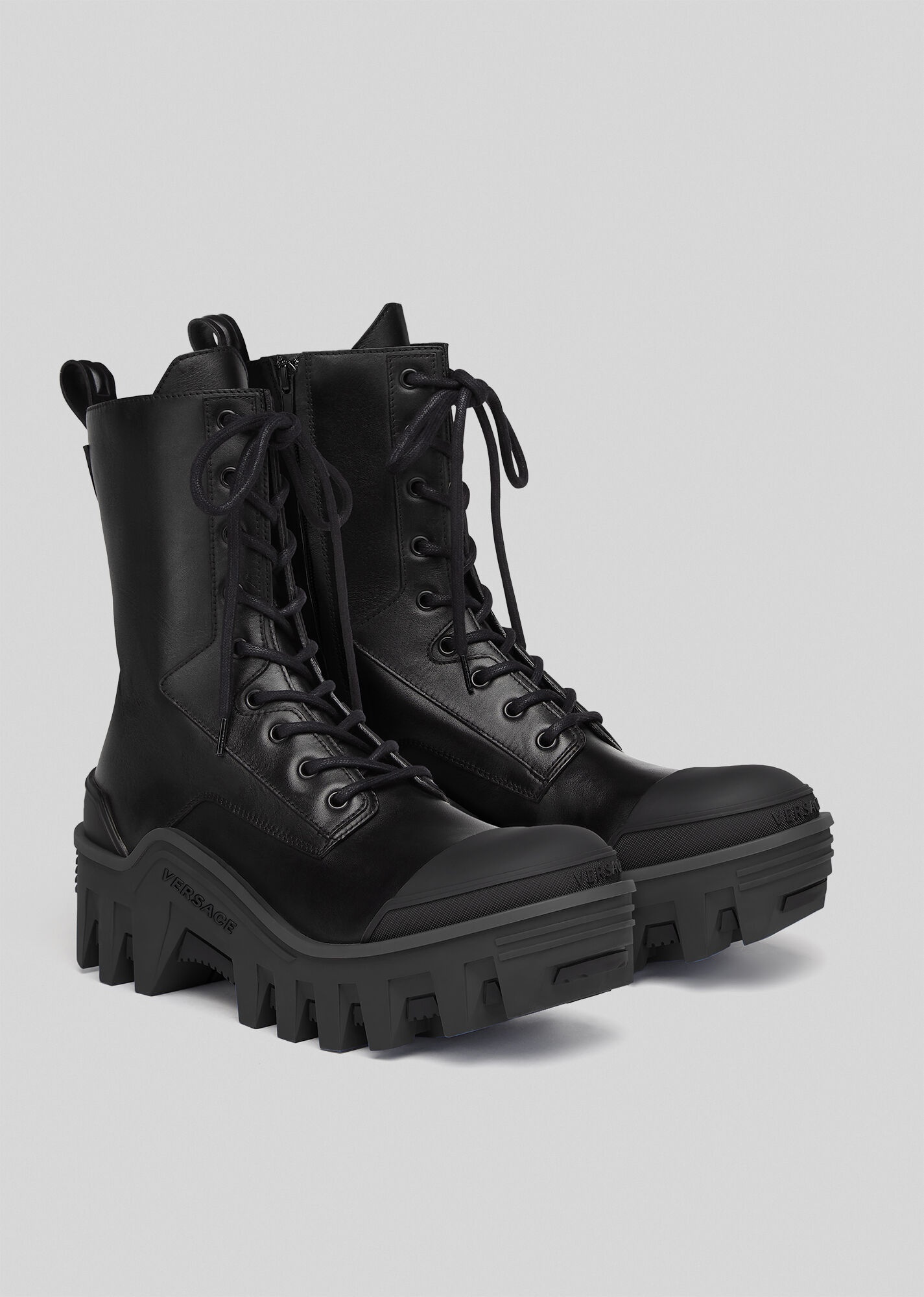 Versace Delphi Lace-Up Boots - 3