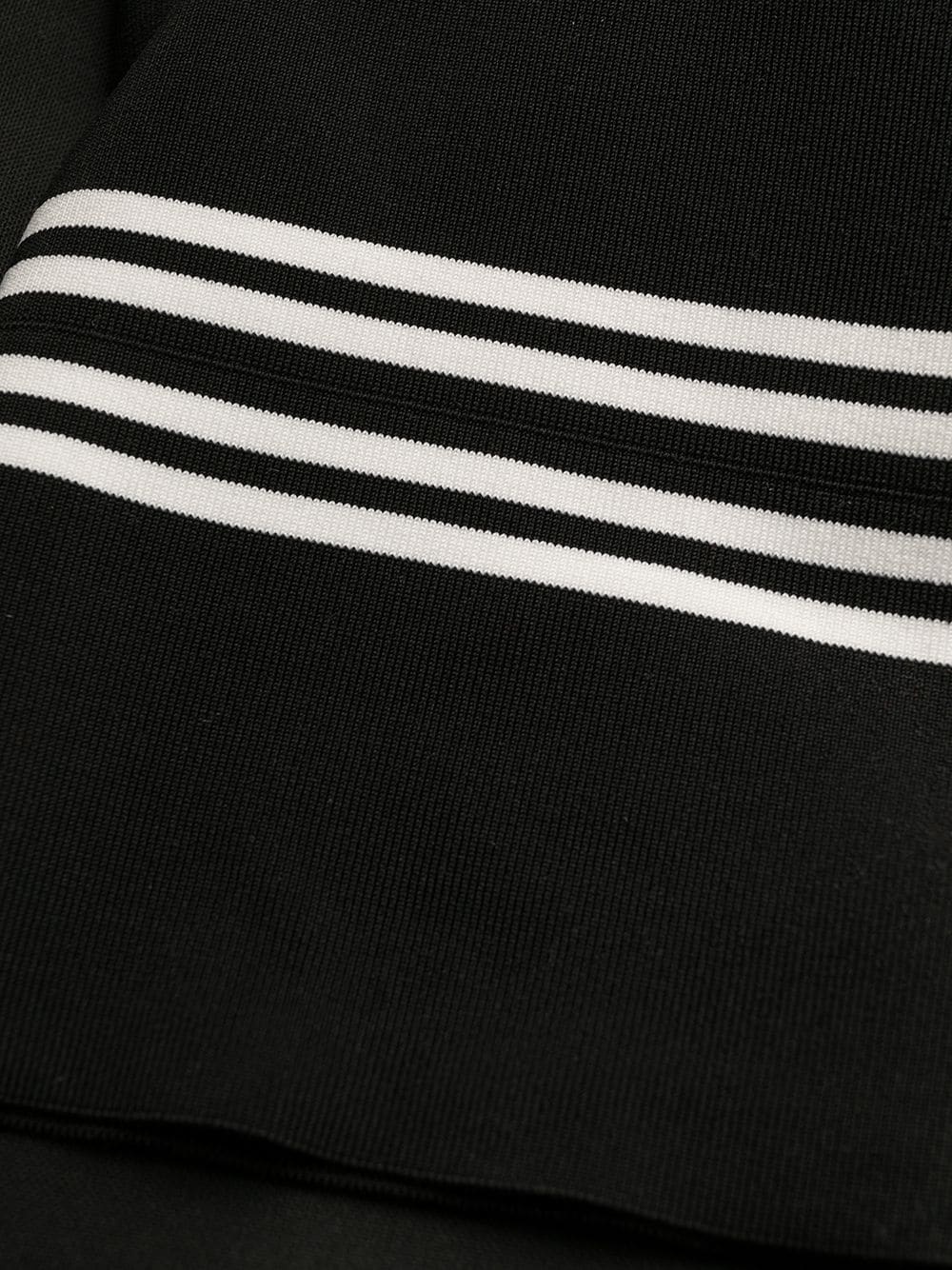 double stripe ribbed track trousers - 6