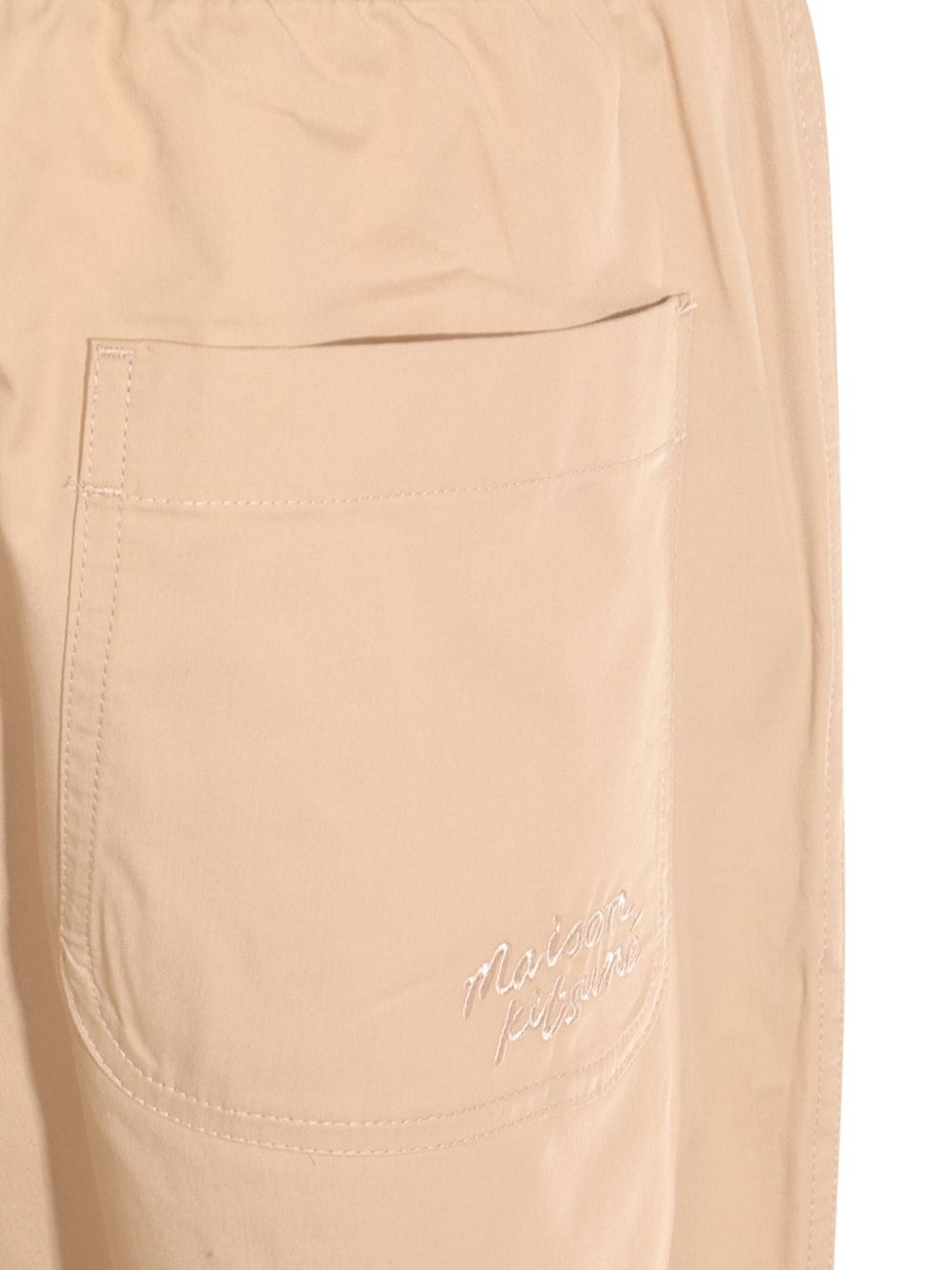 cotton straight-leg trousers - 4