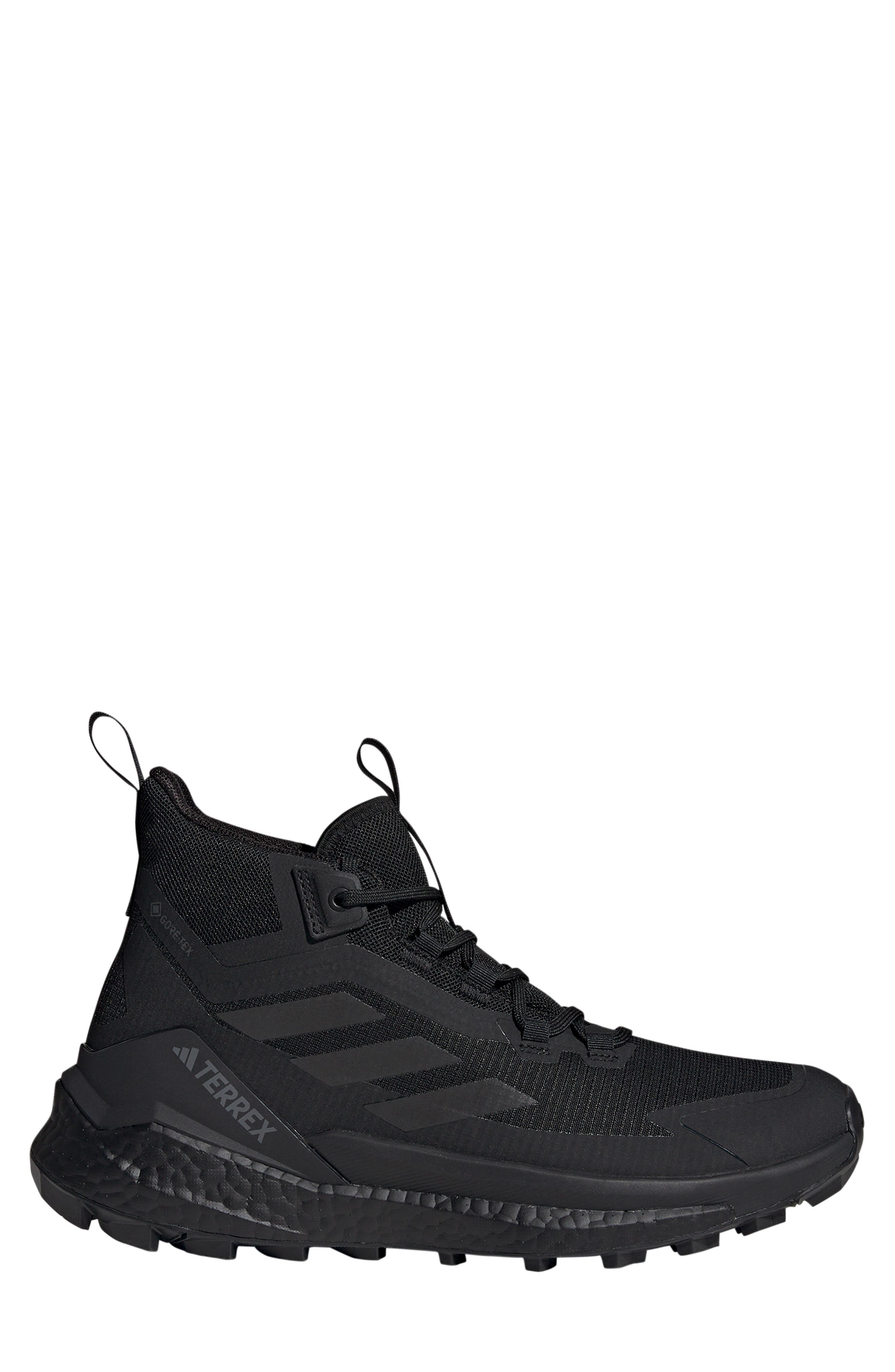 adidas Terrex Free Hiker 2.0 Mid Waterproof Gore-Tex® Hiking Shoe in Black/Black/Grey at Nordstrom - 4