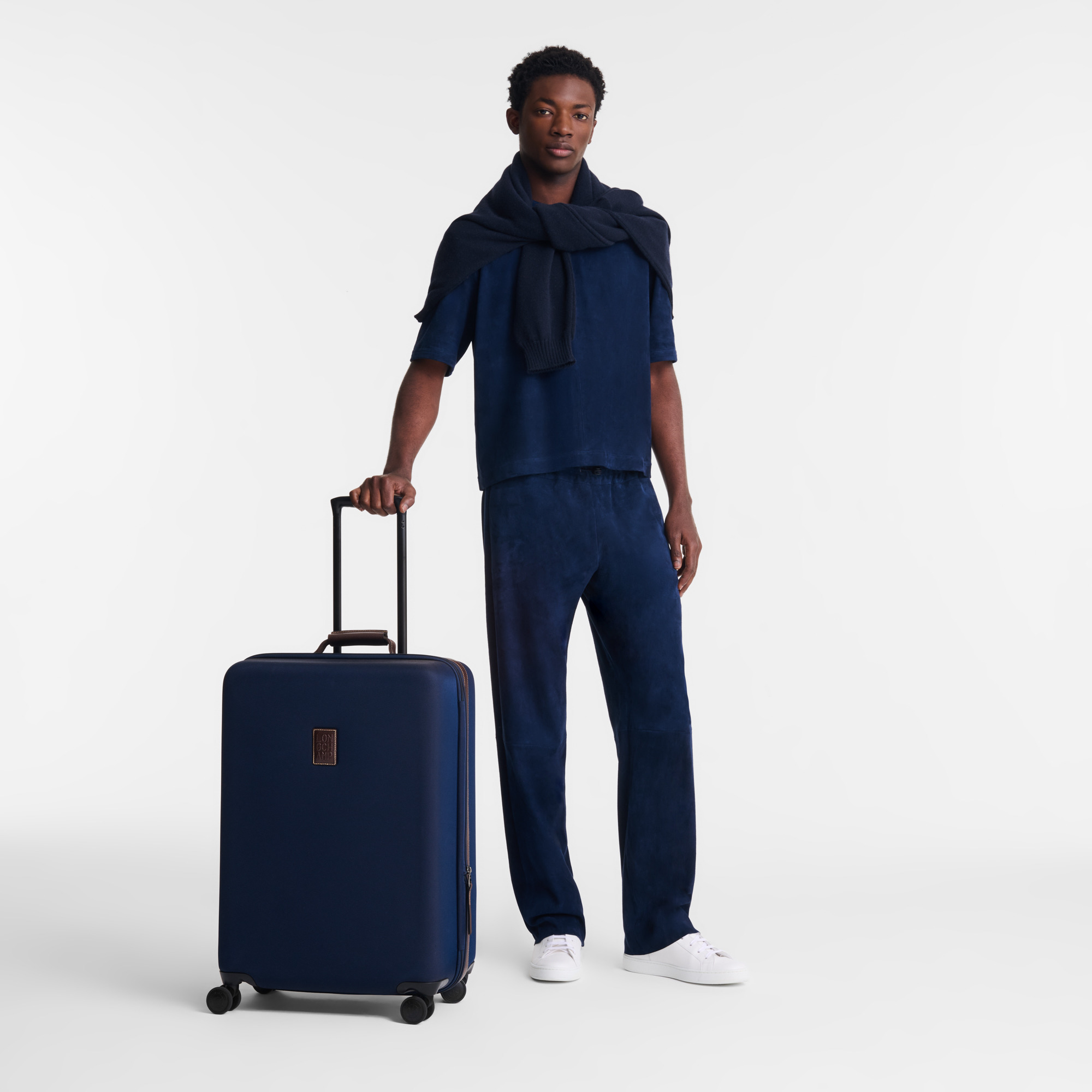 Boxford L Suitcase Blue - Recycled canvas - 2