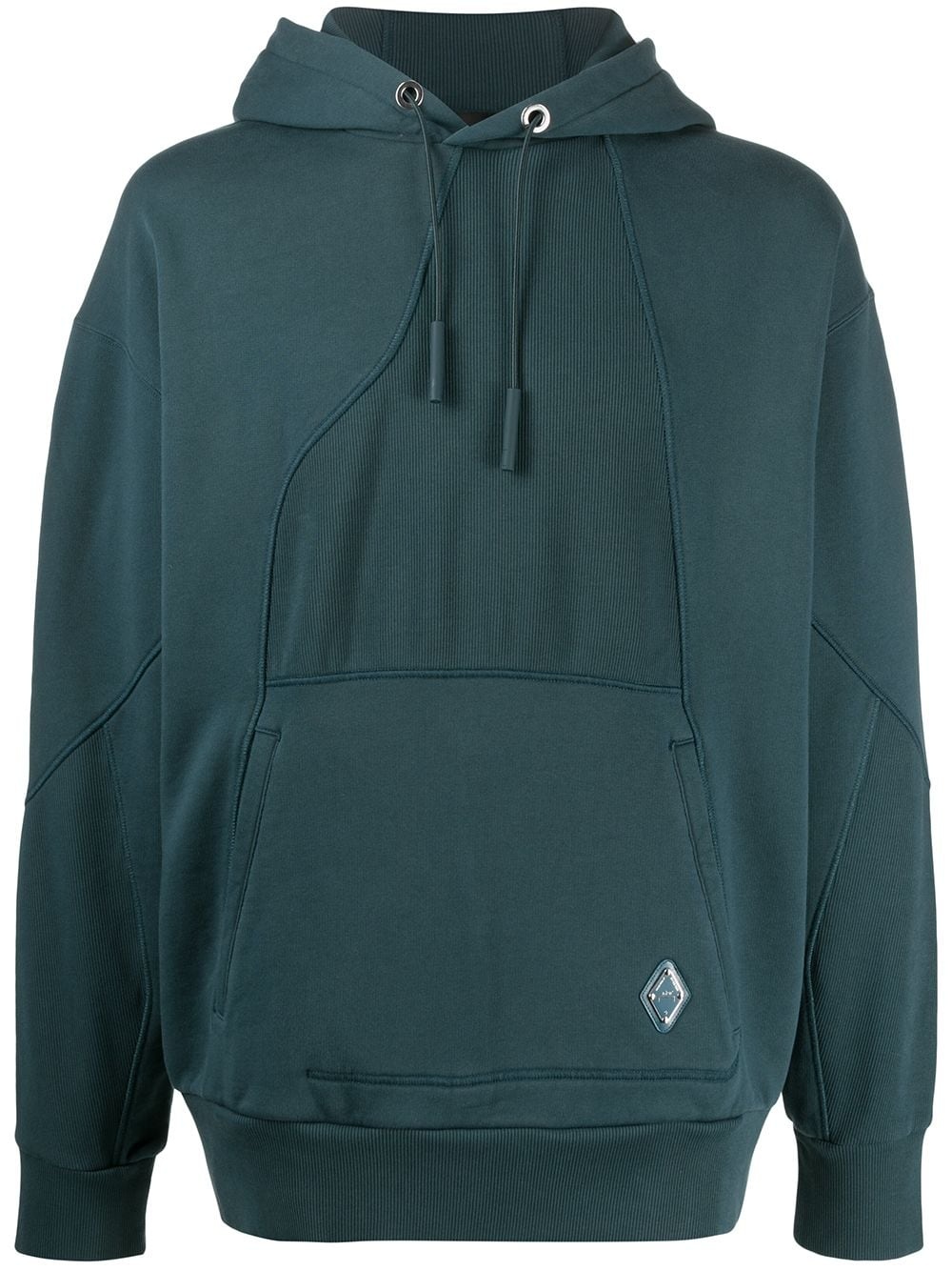 embroidered logo hoodie - 1