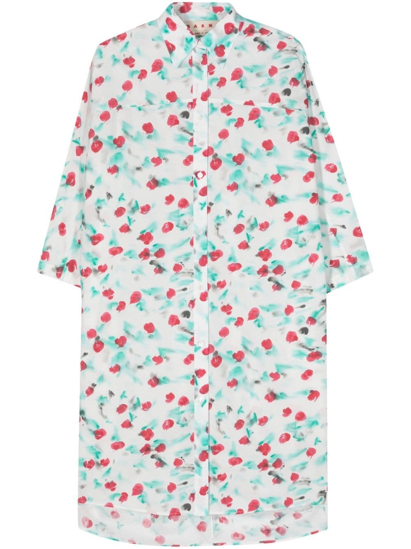 reverie-print cotton shirtdress 1