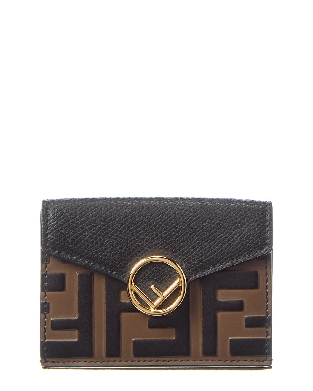 FENDI Micro Trifold Leather Wallet - 1