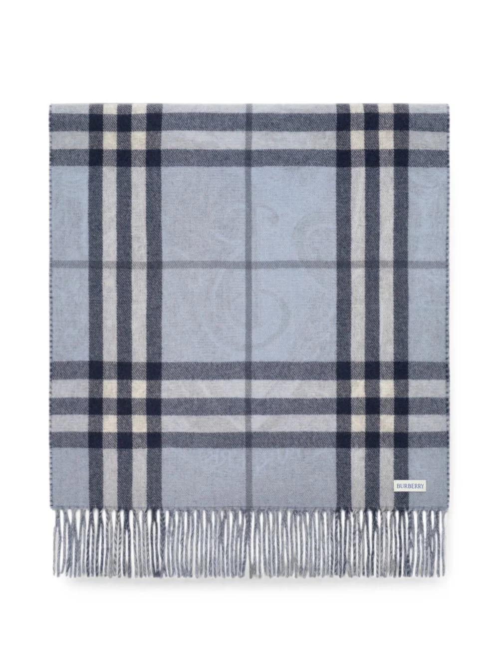 reversible Etched Knight cashmere scarf - 1