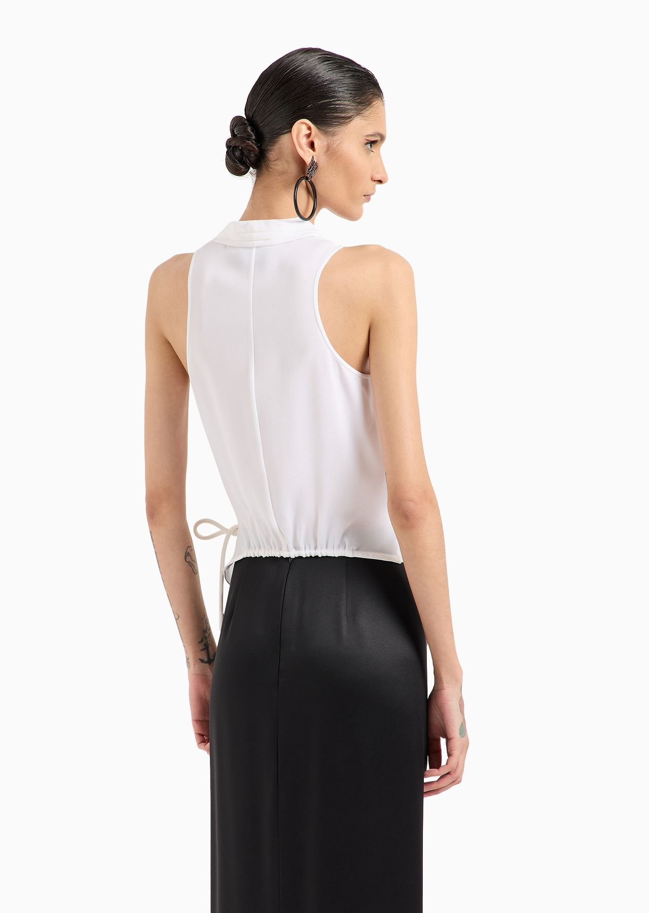 ASV organic silk cross-over top - 3