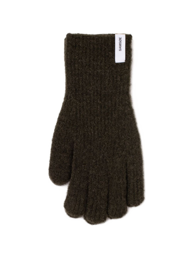 SAMSØE SAMSØE Nor logo-patch gloves outlook