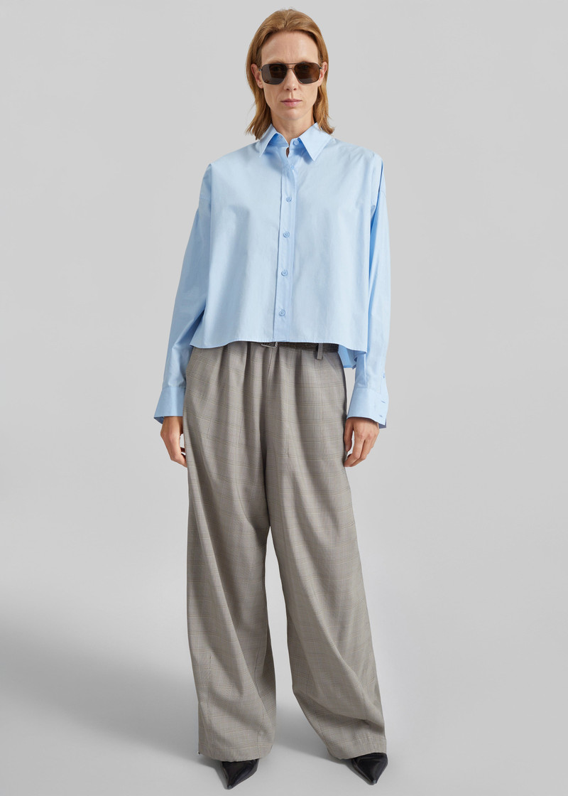 Oakdale Track Pants - Beige Glen Plaid 8