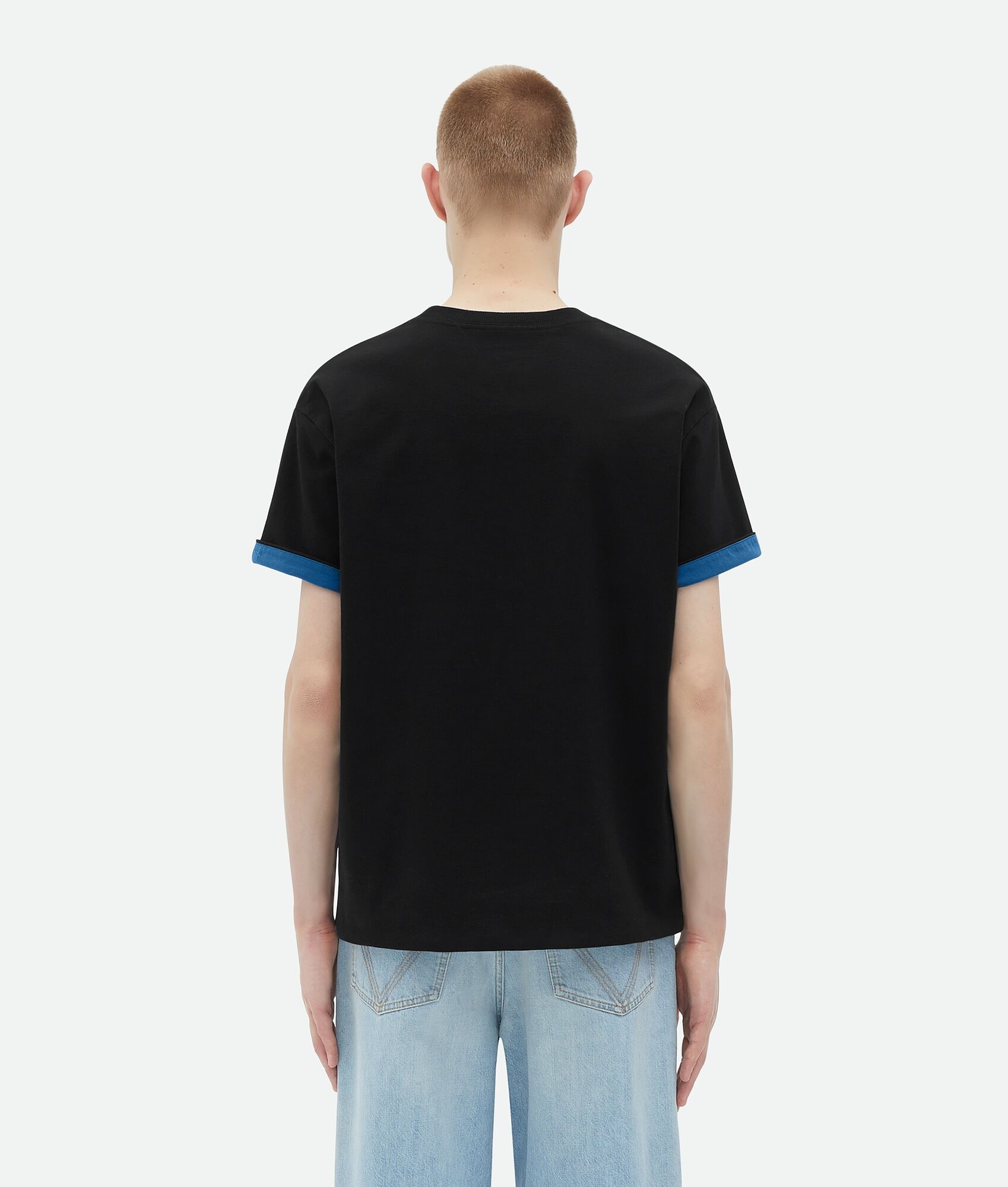 Double Layer Relaxed Cotton T-Shirt - 3