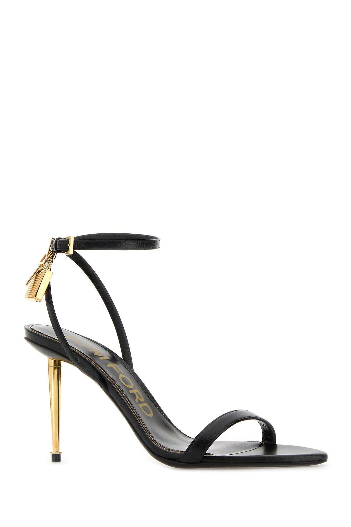 Black leather sandals - 2