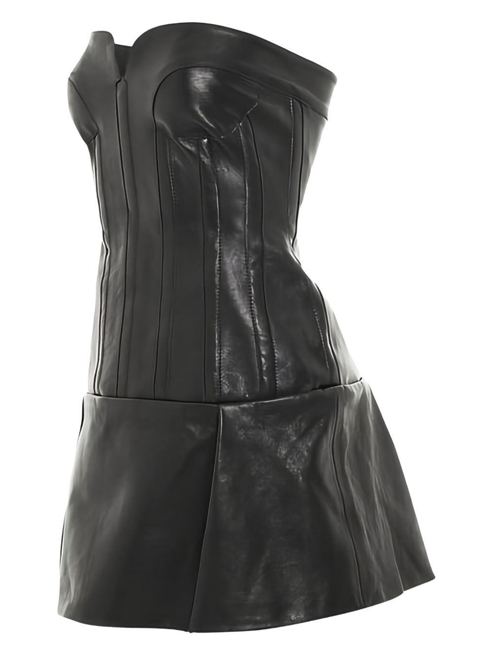 leather mini dress - 2