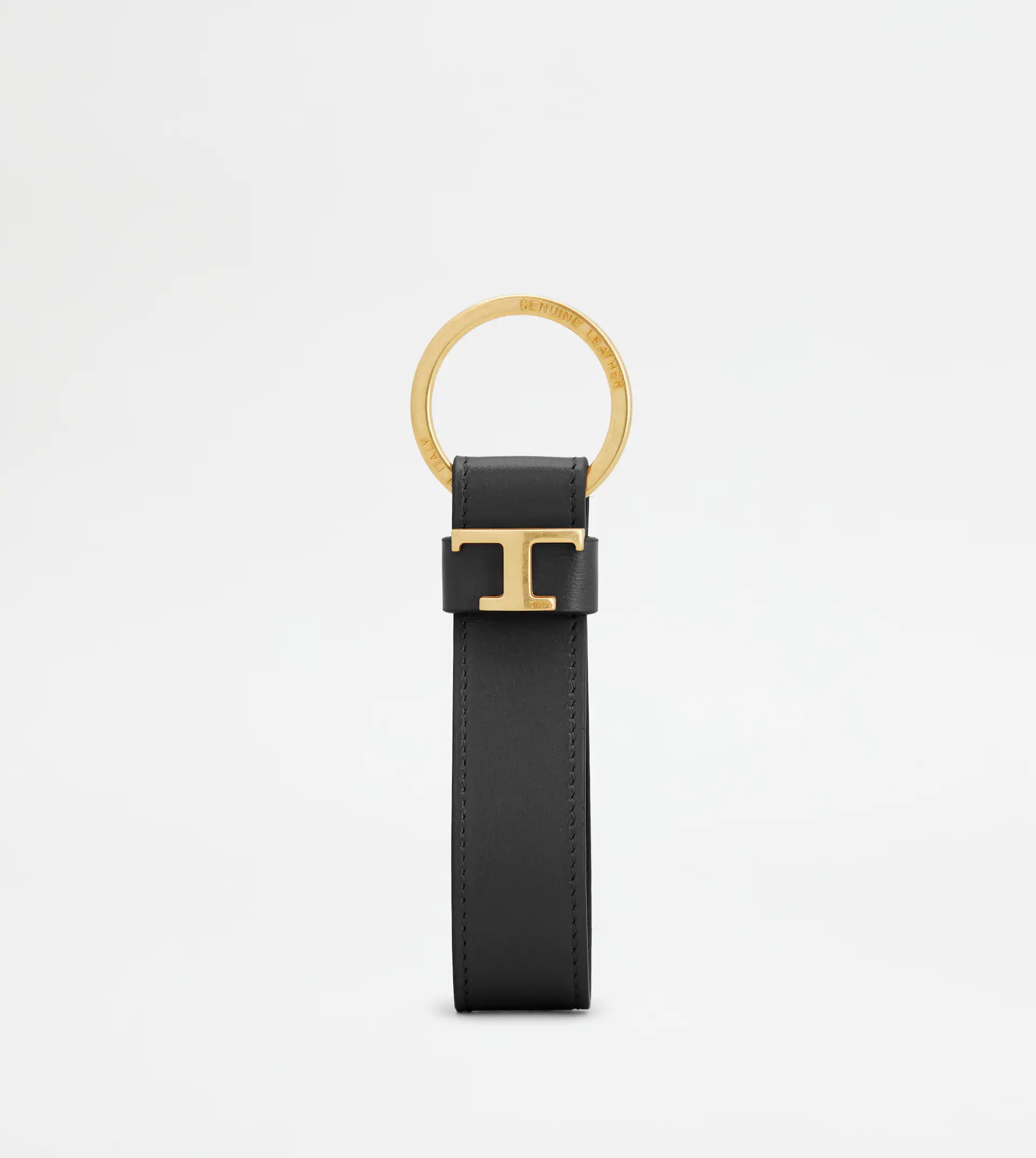 KEY HOLDER IN LEATHER - BLACK - 1