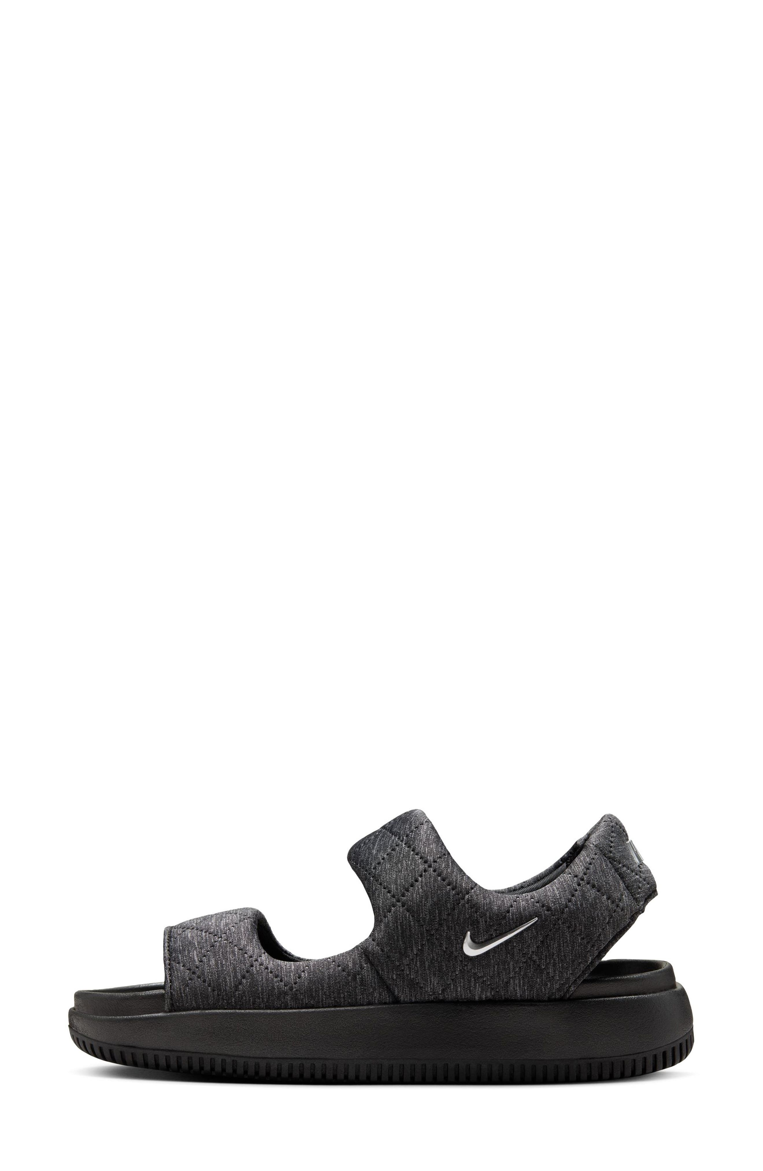 Nike Calm SE Sandal in Black/Silver/Black at Nordstrom - 6