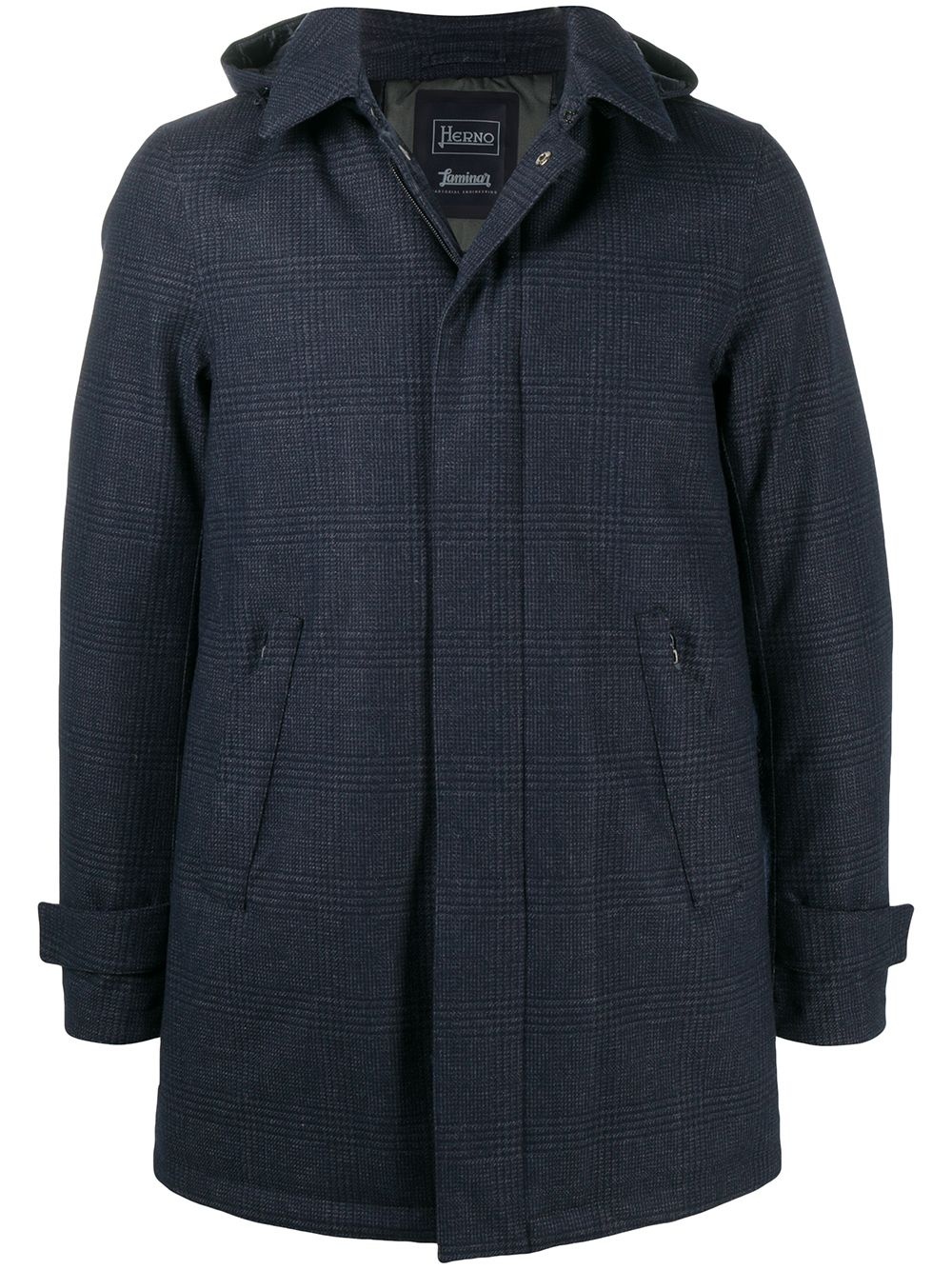 Prince of Wales check padded coat - 1